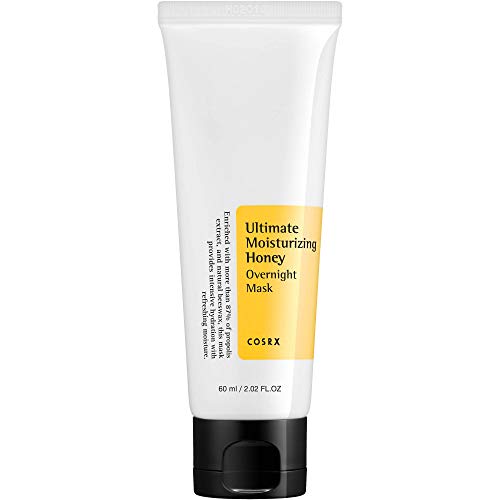 COSRX Ultimate Moisturizing Honey Overnight Mask, 60ml / 2.02 fl.oz | Propolis Extract 87% | Korean Skin Care, Cruelty Free, Paraben Free