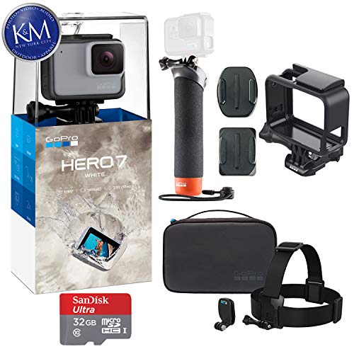 Book Cover GoPro Hero 7 (White) Action Camera with GoPro Adventure Kit Essential Bundle