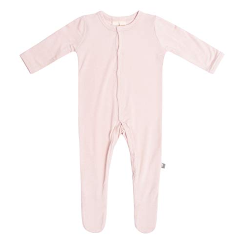 KYTE BABY Soft Bamboo Rayon Footies, Snap Closure, 0-24 Months, Solid Colors