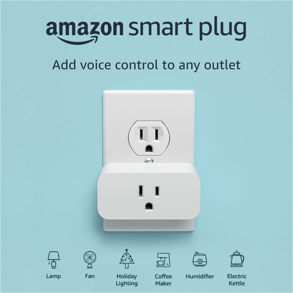 Amazon Smart Plug, for home automation, Works with Alexa - A Certified for Humans Device