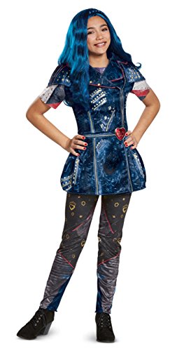 Disney Evie Classic Descendants 2 Costume, Blue, Medium (7-8)