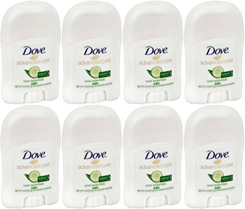 Book Cover Dove Advanced Care Antiperspirant & Deodorant Stick, Cool Essentials, Travel Size 0.5 Ounce (Pack of 8)