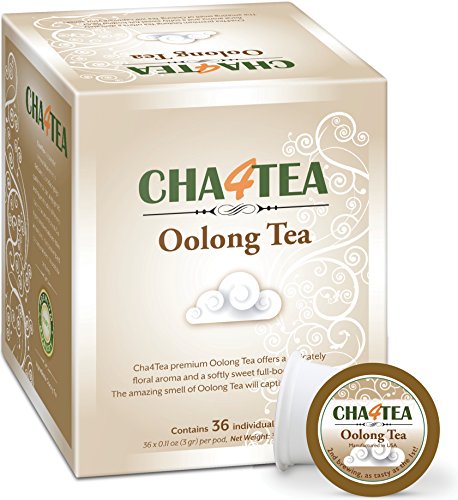 Book Cover Cha4TEA 36 Oolong Tea Pods for Keurig K-Cup Brewers