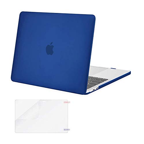 MOSISO Compatible with MacBook Pro 13 inch Case M2 2023, 2022, 2021-2016 A2338 M1 A2251 A2289 A2159 A1989 A1708 A1706 with/Without Touch Bar, Plastic Hard Shell&Screen Protector, Royal Blue