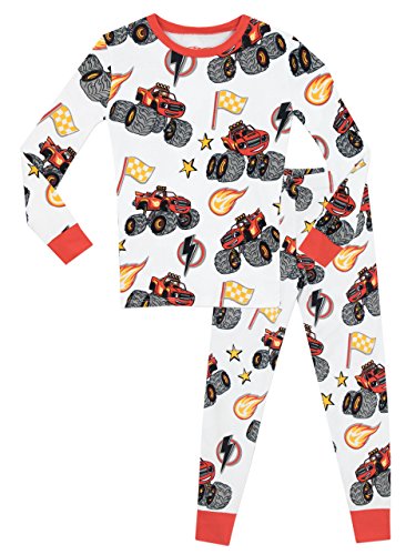 Blaze and the Monster Machines Blaze & The Monster Machines Boys Pajamas Size 6 White