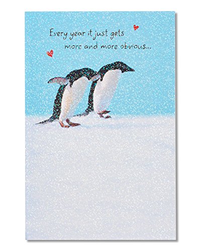 American Greetings Anniversary Card for Couple (Penguins, Made For Each Other)