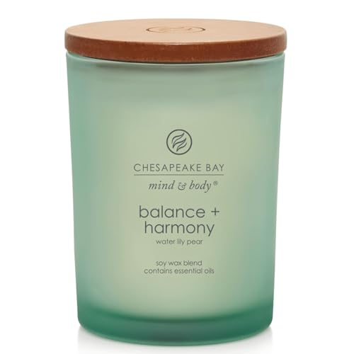 Chesapeake Bay Candle Scented Candle, Balance + Harmony (Water Lily Pear), Medium