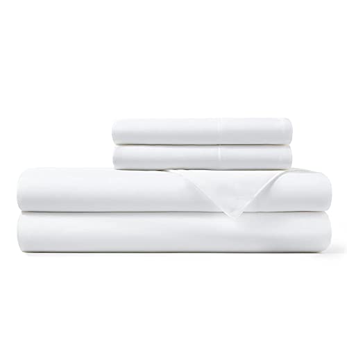 Book Cover Hotel Sheets Direct 100% Bamboo Sheets - King Size Sheet and Pillowcase Set - Cooling, 4-Piece Bedding Sets - White