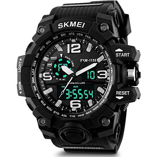 MJSCPHBJK Men's Watches Sports Outdoor Waterproof Military Tactical Watch Date Multi Function LED Alarm Stopwatch Watches for Men