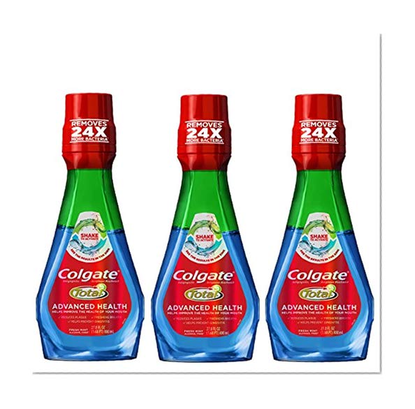 Colgate Total Advanced Health Mouthwash, Fresh Mint - 800 mL (3 Pack)