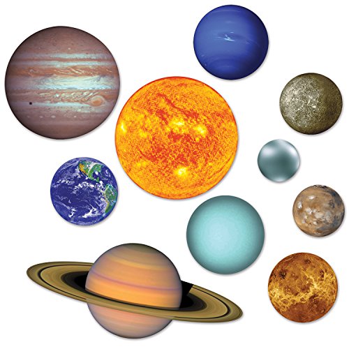 Book Cover Beistle Solar System Cutouts (Prtd 2 Sides) RED, BLUE