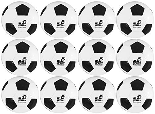 (Pack of 12) Soccer Balls Size 5 Bulk Wholesale with pump