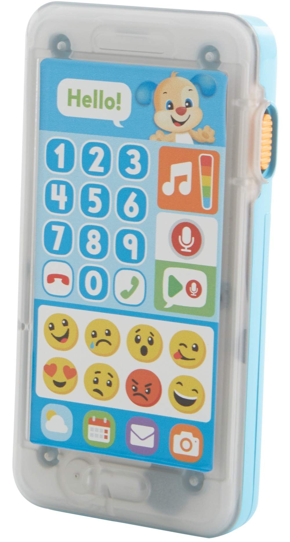 Book Cover Fisher-Price Laugh & Learn Leave A Message Smart Phone, for 18 - 36 months, Puppy