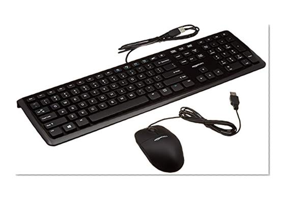 Book Cover AmazonBasics Wired Keyboard and Wired Mouse , 10-Pack