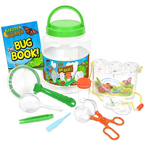 Book Cover Nature Bound NB535 Bug Catcher with Habitat Bucket and 7 Piece Nature Exploration Set, Green