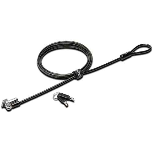 Kensington N17 Dell Laptop Lock - Keyed (K64440WW), Black and Silver, 1.1"x0.4"x0.4"
