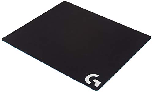 Logitech G640 Cloth Gaming Mouse Pad, Moderate Surface Friction, Consistent Surface Texture, Stable, Rollable - Black