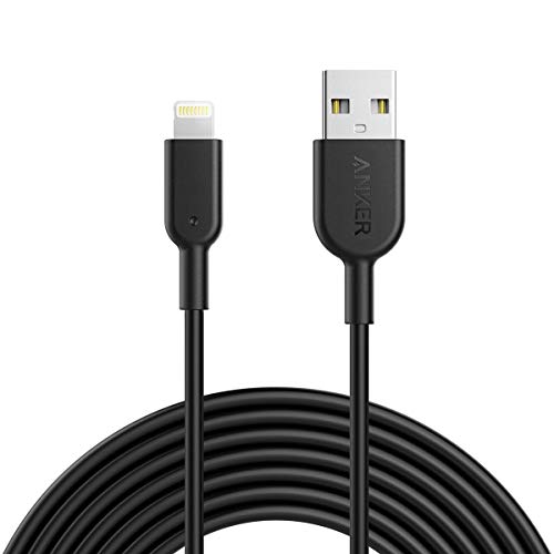 Book Cover Anker iPhone Charger Cable, Powerline II Lightning Cable (10ft), Durable Cable, MFi Certified for iPhone Xs/XS Max/XR/X / 8/8 Plus /7/7 Plus, iPad Mini (Black)