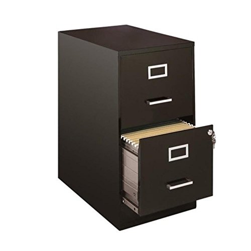 Book Cover Scranton & Co 2 Drawer File Cabinet in Black