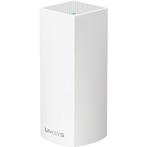 Book Cover Linksys WHW0301 Velop Mesh Router (Tri-Band Home Mesh Wi-Fi System for Whole-Home Wi-Fi Mesh Network) 1-Pack, White