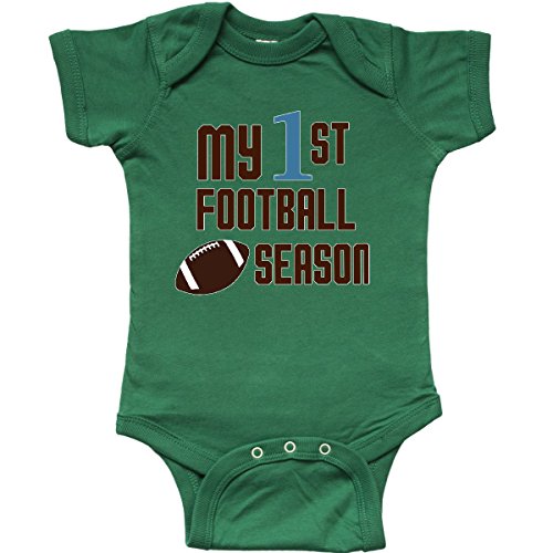 inktastic - My 1st Football Season Infant Creeper Newborn Kelly Green 27e1e