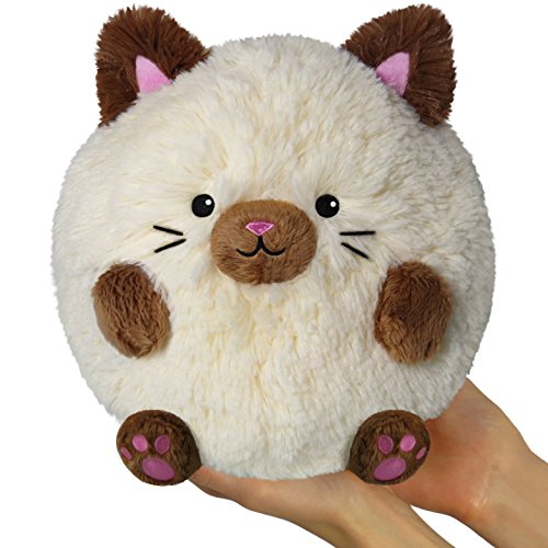Squishable/ Mini Siamese Cat Plush - 7", White