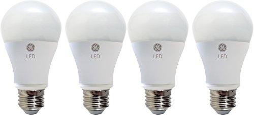 GE Lighting 67615 LED A19 Light Bulb with Medium Base, 10.5-Watt, Soft White, 4-Pack, 4 Count (Pack of 1)