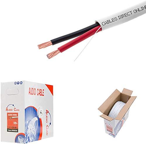 250ft 14AWG 4 Conductors (14/4) CL2 Rated Loud Speaker Cable Wire, Pull Box (for in-Wall Installation) (14AWG / 4 Conductors, 250ft)