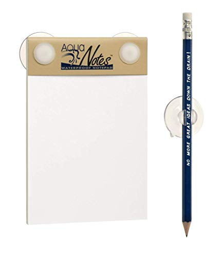 Aqua Notes - Waterproof Paper - With Pencil, Pack of 2 - 40 count each