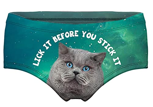 Book Cover Women's Fashion Flirty Sexy Funny Naughty 3D Printed Cute Animal Underwears Briefs Gifts (NK004M)