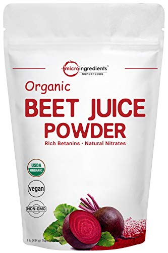 Book Cover Organic Beet Root Juice Powder, 1 Pound, Natural Nitrates for Energy Booster, Best Superfoods and Flavor for Beverage and Smoothie, No Irradiated, No Contaminated, No GMO and Vegan Friendly