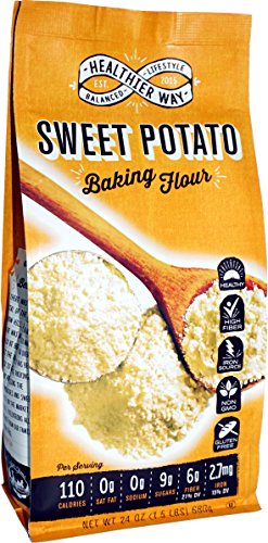Book Cover Healthier Way Gluten Free Sweet Potato Flour, 24 oz.