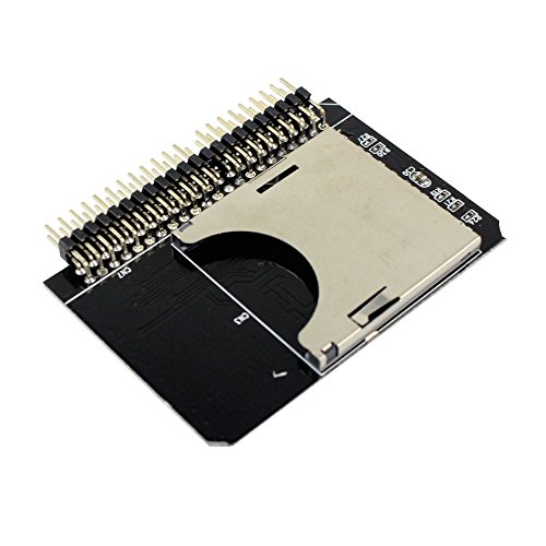 QNINE SD Card to 2.5 Inch IDE Adapter, SDHC SDXC MMC Memory Card Converter to Laptop HDD 44 Pin Male PATA Port