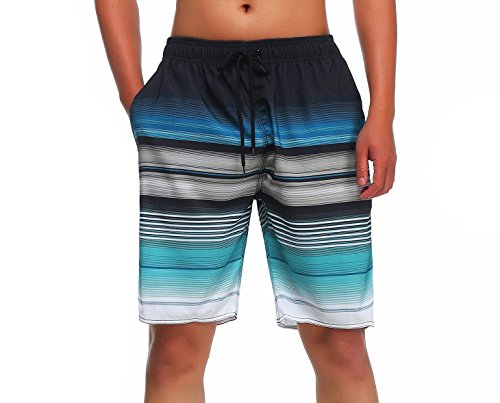 MILANKERR Mens Swim Trunks Swimming Trunks for Men,Mens Bathing Suit Swimsuit Men's Swimwear Swim Short 9" Inseam 20" Outseam