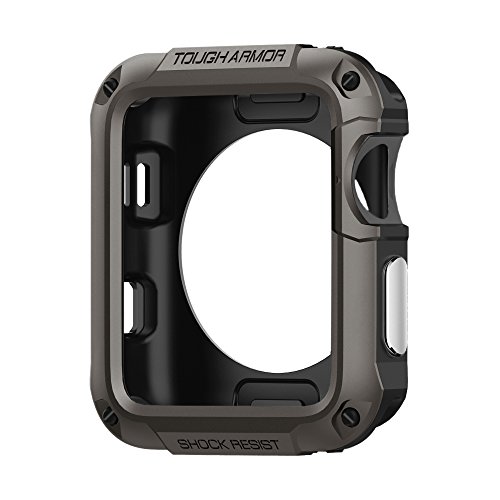 Spigen Tough Armor Designed for Apple Watch Case for 42mm Series 3 / Series 2 / Series 1 and Built in Screen Protector - Rose Gold