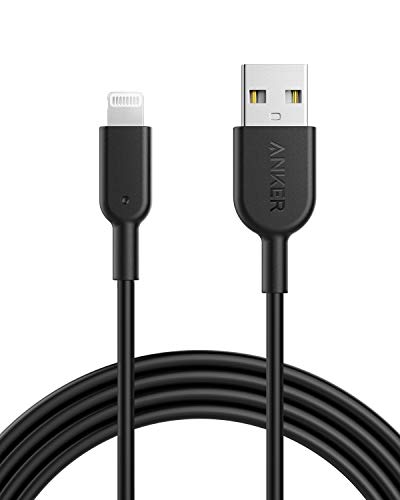 Book Cover Anker Powerline II Lightning Cable (6ft), MFi Certified for iPhone 11 / XS/XS Max/XR/X / 8/8 Plus /7/7 Plus / 6/6 Plus