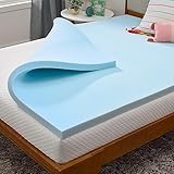 Linenspa 2 Inch Memory Foam Mattress Topper, Gel Infused Twin Mattress Topper, CertiPUR-US Certified ,Topper Only