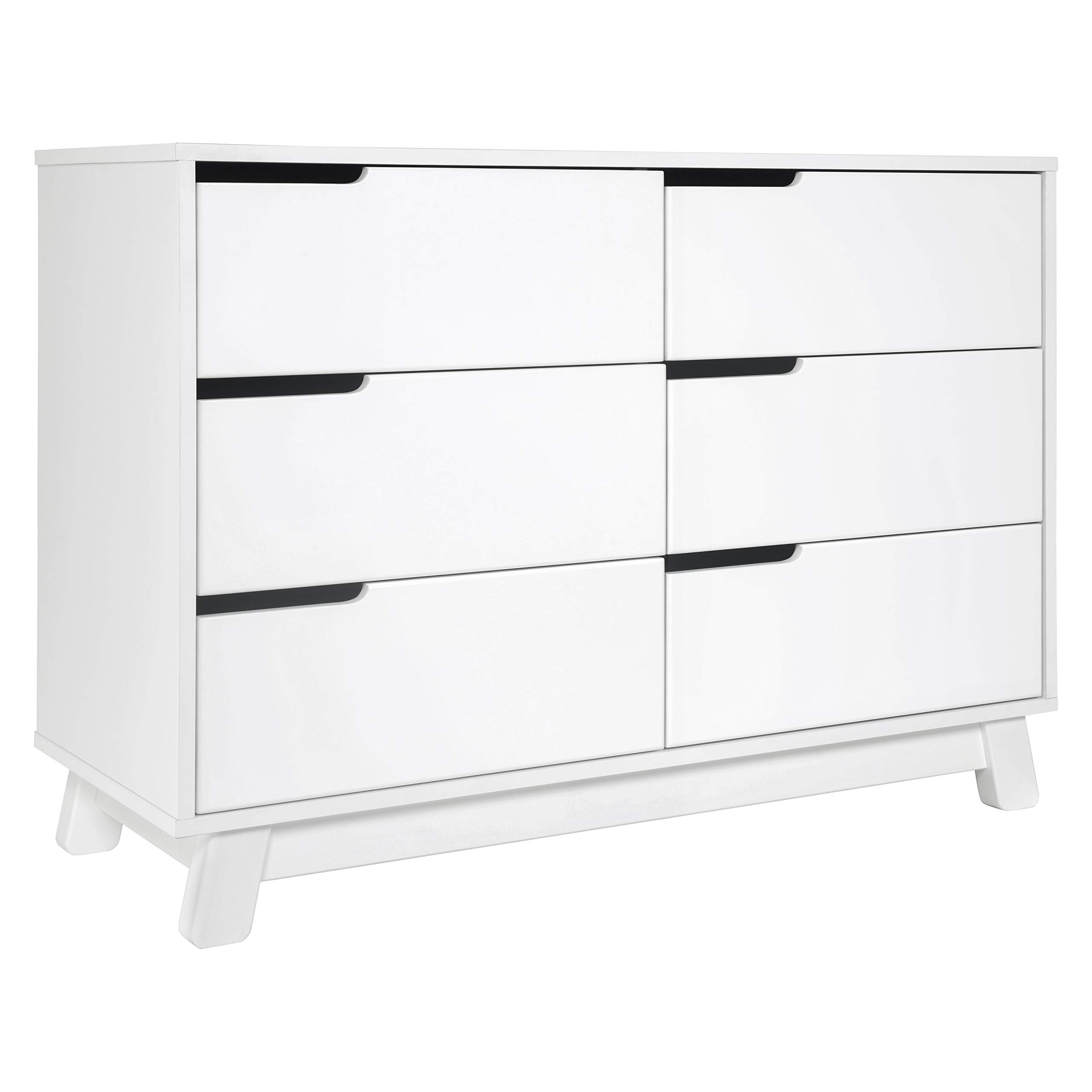 Book Cover Babyletto Hudson 6-Drawer Assembled Double Dresser in White, Greenguard Gold Certified