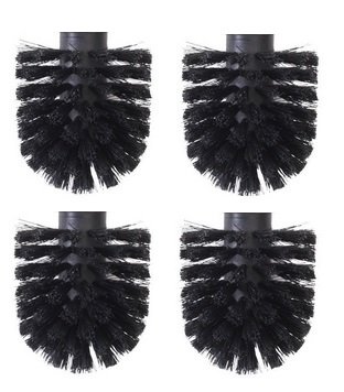 Book Cover Toilet Brush Replacement Heads for ToiletTree Product Brushes (4)