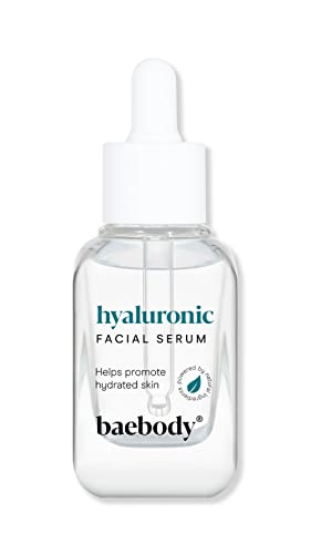 Book Cover Baebody Hyaluronic Acid Serum for Face with Vitamin C and Vitamin E, Ultra Hydrating, Anti Aging, Moisturizes, Plumps Skin, and Reduces Wrinkles, 1 Oz