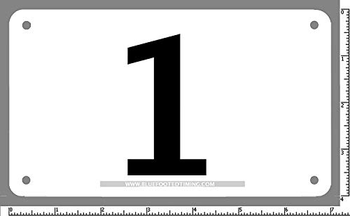 BlueFootedTiming Race Numbers 001-100 Competitor tryout tyvek bib Numbers, Set of 100, 4"x7", Industry Standard tyvek Waterproof tearproof