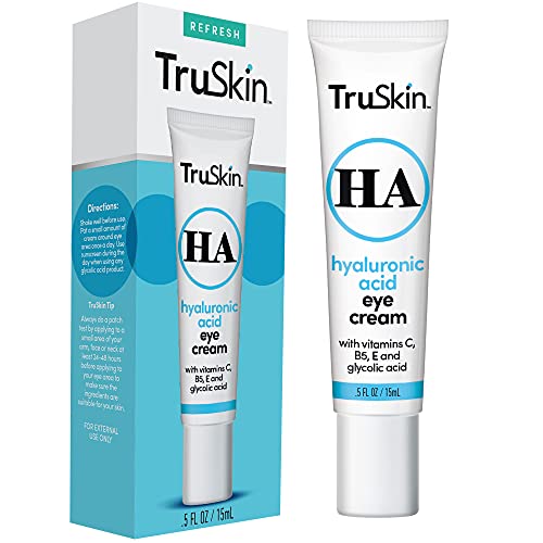 Book Cover TruSkin Hyaluronic Acid Eye Cream, Anti-Aging Treatment for Under Eyes with Super Blend including Vitamin C, Vitamin B5, Vitamin E and Glycolic Acid, Best for Dark Circles, Fine Lines and Wrinkles