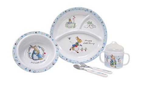 Beatrix Potter Peter Rabbit 5 Piece Melamine Dinnerware Set