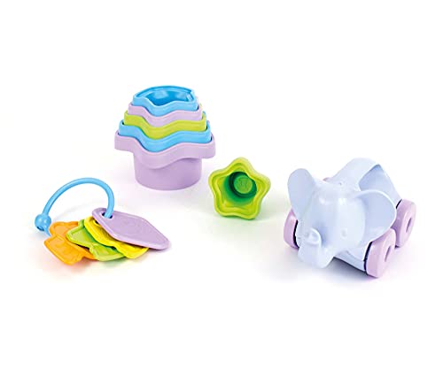 Green Toys Baby Toy Starter Set - 8 Piece Motor Skill Development Toy