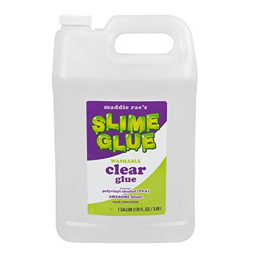Book Cover Maddie Rae's Clear Slime Glue - 1 Gallon Non Toxic, Immediate Shipping - The Clearest Slime Formula of Any Glue Brand for Slime Making Kit Supplies, Crafts (Clear Gallon)