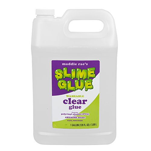 Maddie Rae's Clear Slime Glue - 1 Gallon Non Toxic, Immediate Shipping - The Clearest Slime Formula of Any Glue Brand for Slime Making Kit Supplies, Crafts (Clear Gallon)