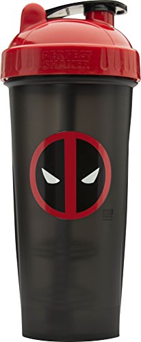 Book Cover Performan PerfectShaker Deadpool Shaker Bottle With Actionrod Mixing Technology