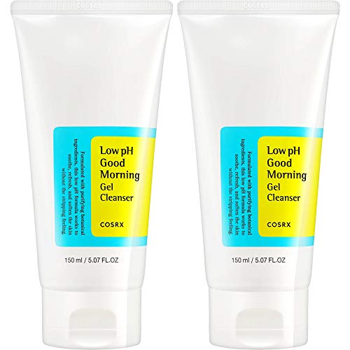 Book Cover COSRX Low Ph Good Morning Gel Cleanser 150ml, 2 Pack - Oil Control, Deep Cleansing, Skin Refreshening