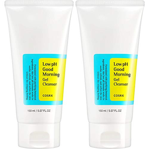 COSRX Low Ph Good Morning Gel Cleanser 150ml, 2 Pack - Oil Control, Deep Cleansing, Skin Refreshening