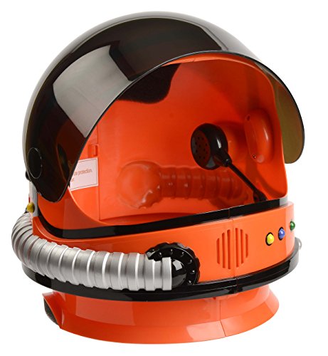 Book Cover Aeromax Jr. Astronaut Helmet with Sounds and Retractable Visor, Orange